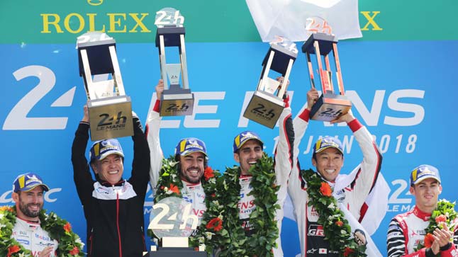Toyota gana las 24 Horas de Le Mans con Fernando Alonso, Sebastian Buemi y Kazuki Nakajima 1 2018le manswin1