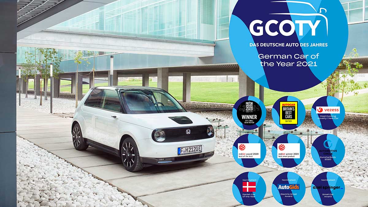 Honda e: primer automóvil japonés en conseguir el título de "Coche del Año en Alemania" 2021 1 319114hondaebecomesfirstjapanesevehicletowingermancaroftheyearadds