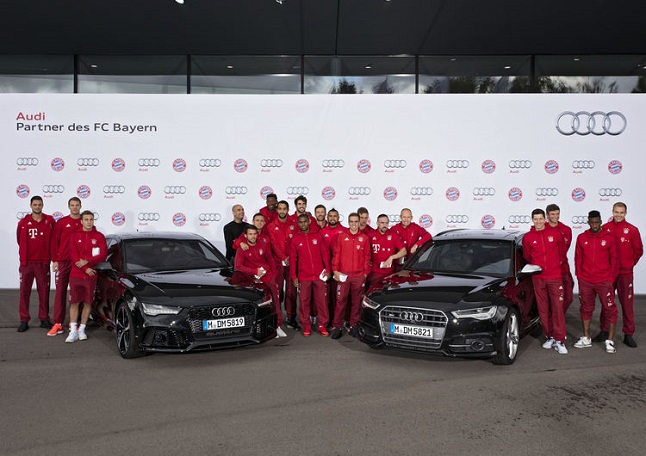 Audi entrega sus coches al Bayern Munich 1 a159259x750 1