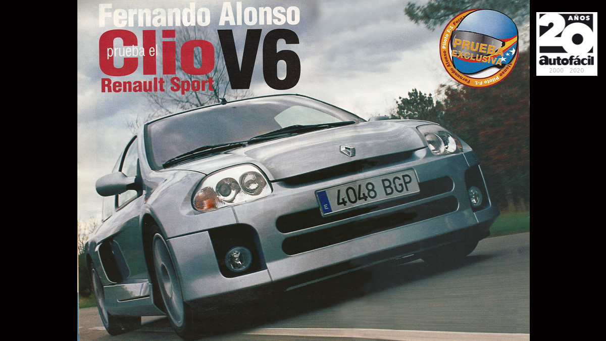 Fernando Alonso prueba el Clio Renault Sport V6 para Autofácil en 2001 1 aperturanotigaleria