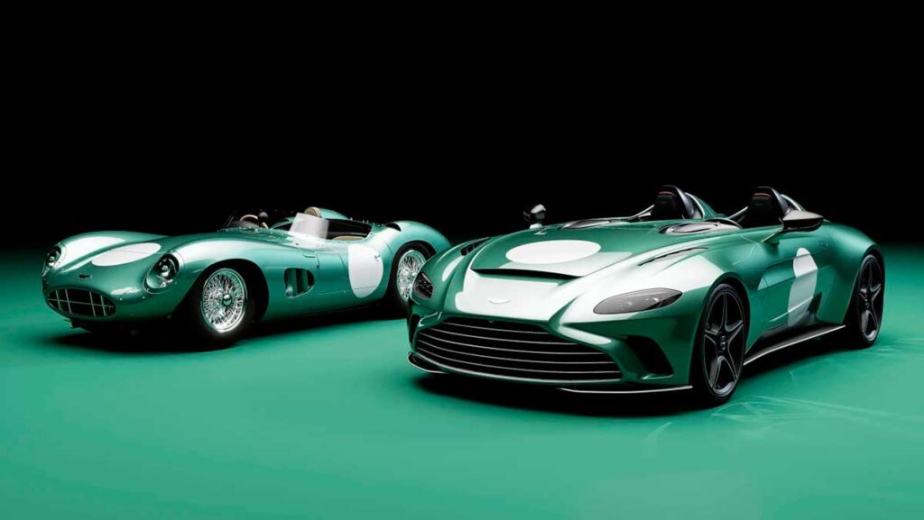 El Aston Martin V12 Speedster se viste con los colores del mítico DBR1 1 aston martin v12 speedster dbr1 spec