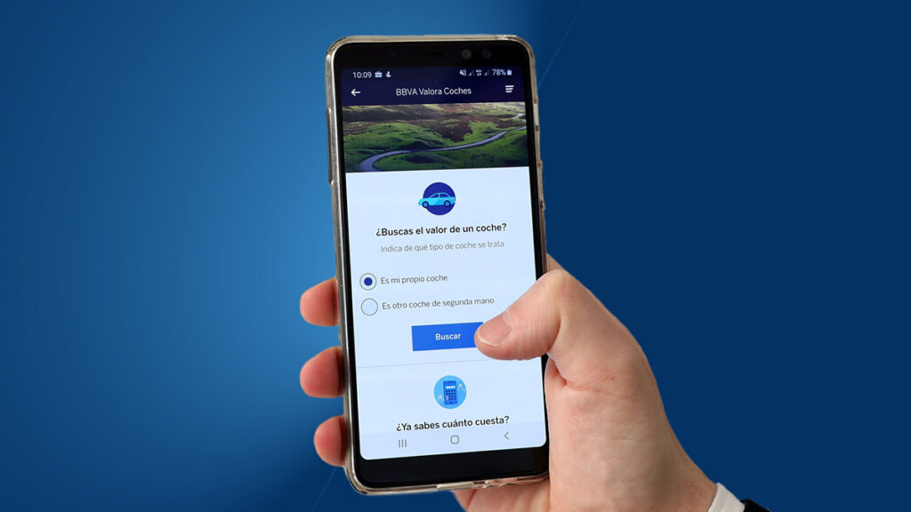 Valora coches, la nueva herramienta de BBVA para tasar coches 1 bbva valora coches movil app 1920x1180 1