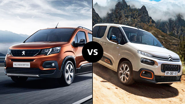 Comparativa: Citroën Berlingo vs Peugeot Rifter, ¿cuál comprar? 1 berlingorifter