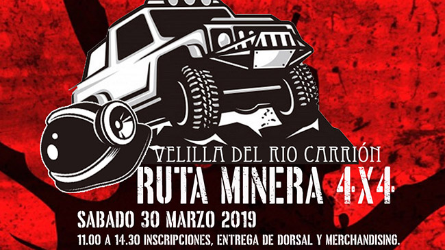 No te pierdas la Primera Ruta Minera 4x4, en Palencia 1 cartel