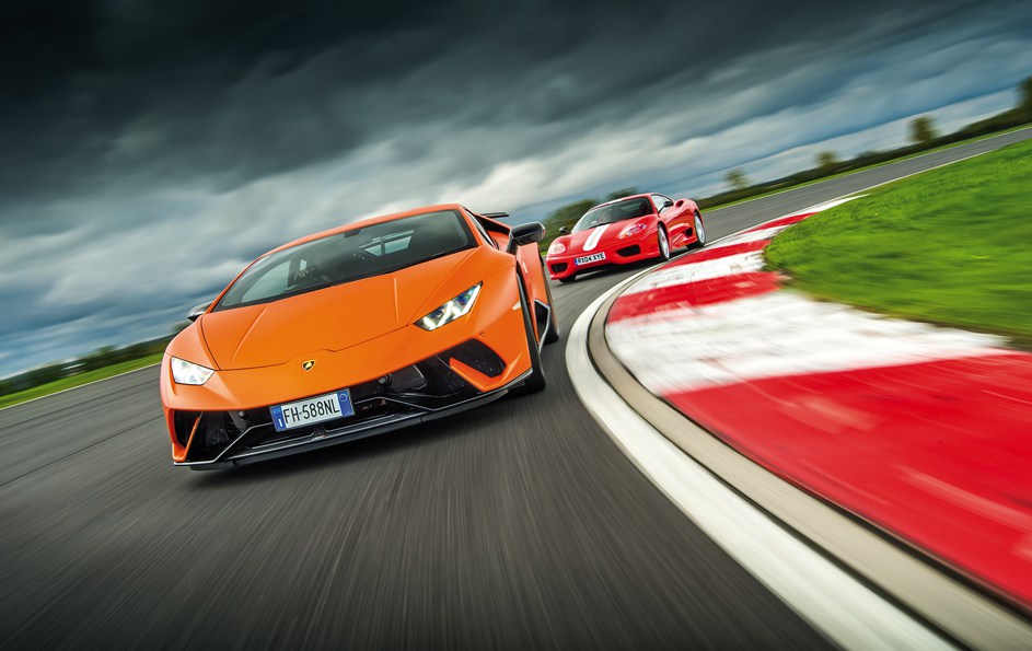Lamborghini Huracán Performante vs. Ferrari 360 CS: ¿A la altura del pionero? 1 lambovsferrari1
