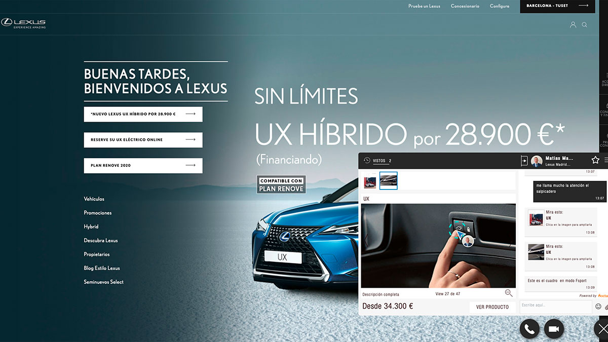 Lexus Livechat: la hospitalidad de la marca nipona ahora también en su web 1