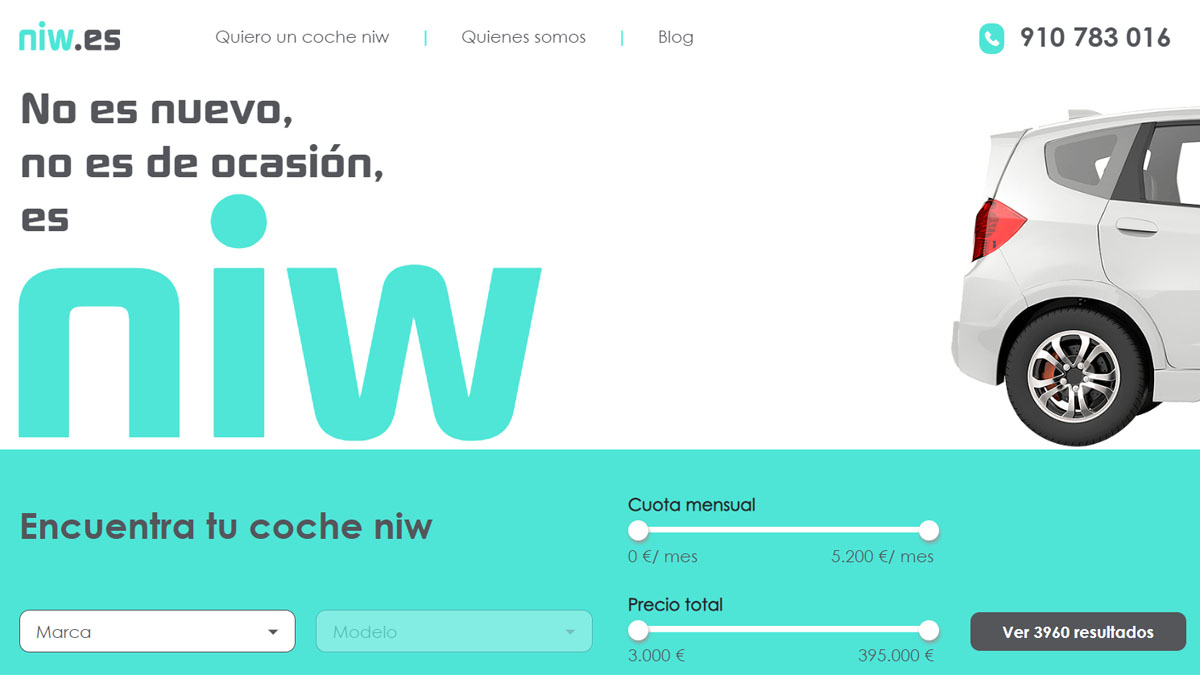 Niw.es: el portal de compraventa de V.O. de los concesionarios 1 niwportada