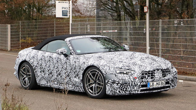 Fotos espía Mercedes-Benz SL 2022 1 Nuevo Mercedes-Benz SL 2022: ¡cambio de generación a la vista!