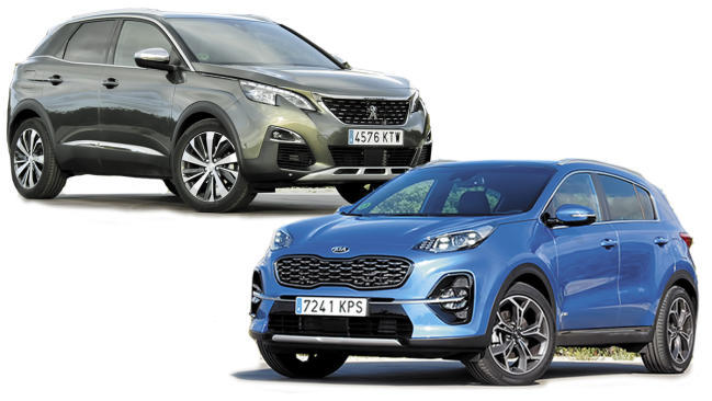 Fotos de la comparativa entre el Peugeot 3008 y el Kia Sportage 1 Peugeot 3008 BlueHDI 130 GT Line vs. Kia Sportage CRDi 136 48V GT Line Essential