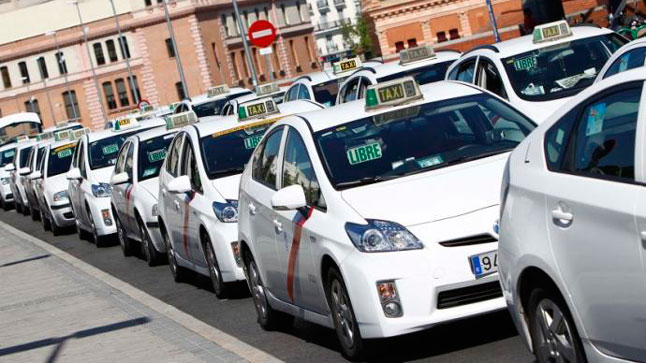 La huelga de taxis reduce el tráfico en Madrid 1 taimadrid