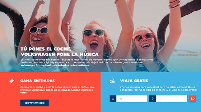 Nace Volkswagen Driving Music, el carsharing de los festivales 1 volkswagenmusica