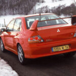 Mitsubishi Lancer Evo VIII año 2004 trasera