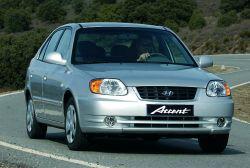 hyundai accent noviembre 2004 frontal tres cuartos