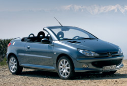 Peugeot 206 CC 2006 3/4 delantero Peugeot 206 CC 2006 3/4 delantero