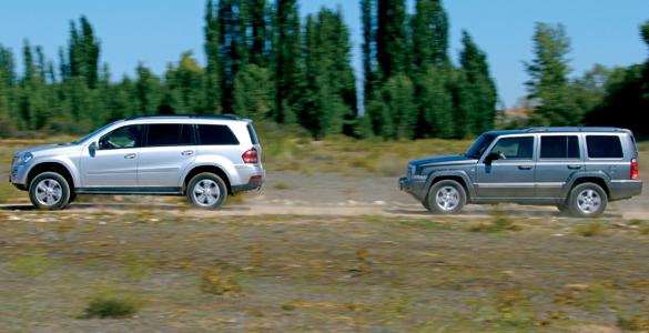 Mercedes GL 320 CDI vs Jeep Commander 3.0 CRD