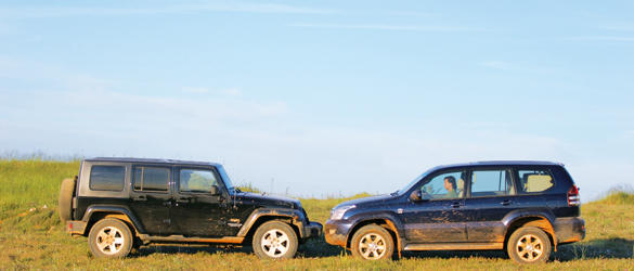 Jeep Wrangler Unlimited 2.8 CRD V.S. Toyota Land Cruiser 125 3.0 D-4D