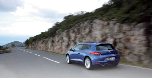 VW Scirocco 3/4 trasero