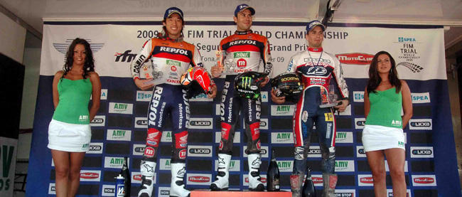 Podio GP de España Trial Podio GP de España Trial
