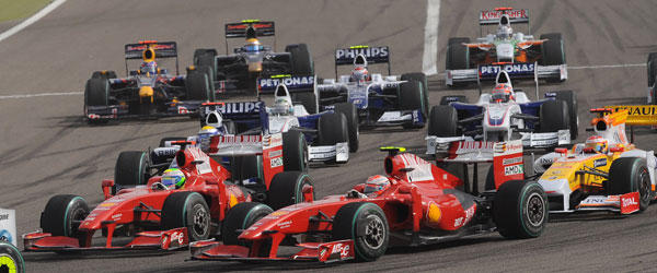 Salida del GP de Bahrein 2009