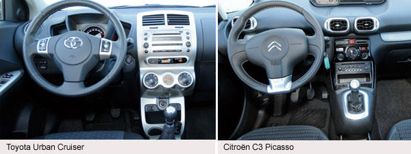 Toyota Urban Cruiser vs Citroën C3 Picasso