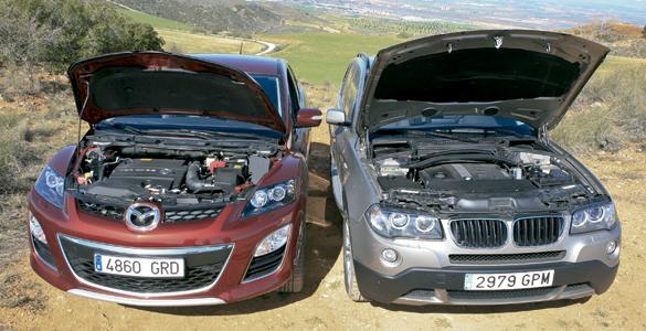 Mazda CX7 2.2 CRTD V.S. BMW X3 Xdrive20D