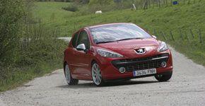 peugeot 207 rc septiembre 2007 frontal tres cuartos
