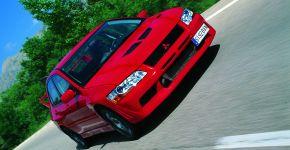 mitsubishi evo vii febrero 2002 frontal tres cuartos picado