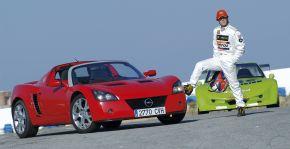 opel speedster speed car mrc marzo 2005 tres cuartos