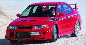 Mitsubishi Carisma Evo V frontal tres cuartos