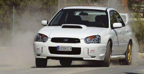 subaru impreza sti frontal tres cuartos