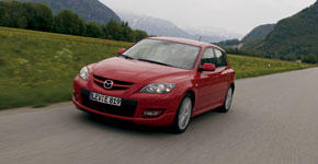 mazda 3 mps febrero 2008 frontal tres cuartos