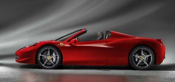 ferrari 458 spyder lateral