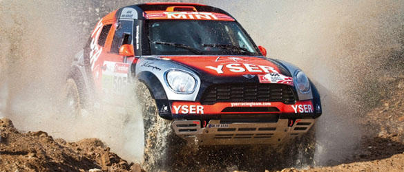 Mini Countryman WRC tres cuatros delanteros Mini Countryman WRC tres cuatros delanteros