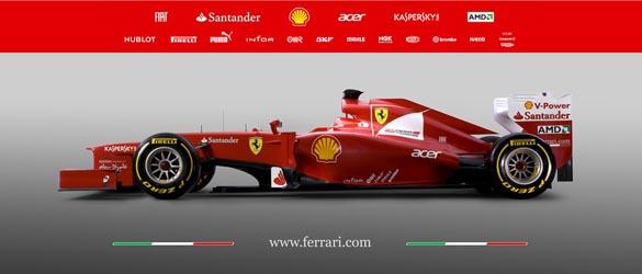 ferrari f2012 lateral ferrari f2012 lateral