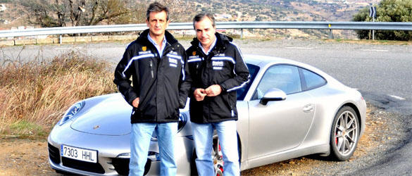 Porsche 911 con Luis Moya y Carlos Sainz Porsche 911 con Luis Moya y Carlos Sainz
