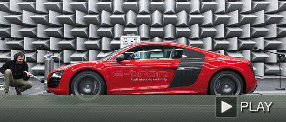 Audi R8 e-tron: Estudio de sonido Audi R8 e-tron: Estudio de sonido