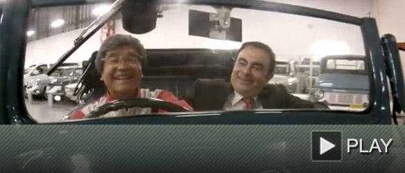 Carlos Ghosn en el Depósito Nissan Carlos Ghosn en el Depósito Nissan