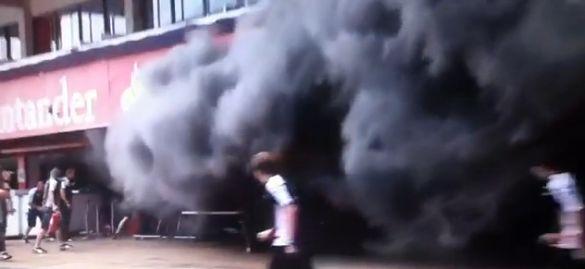 Incendio en el box de Williams: Circuit de Catalunya Incendio en el box de Williams: Circuit de Catalunya