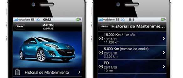 Aplicación MyMazda Aplicación MyMazda