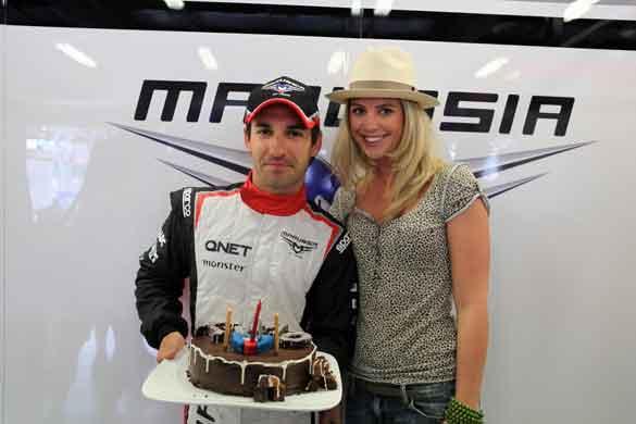 Timo Glock e Isabell Reis