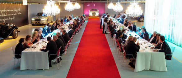 Rolls-Royce: Cena en la fábrica de Goodwood Rolls-Royce: Cena en la fábrica de Goodwood