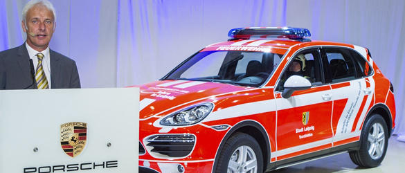 Porsche Cayenne de los bomberos de Leipzig Porsche Cayenne de los bomberos de Leipzig