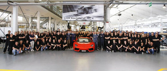 Lamborghini Aventador nº 1.000: Fábrica de Sant´Agatha Bolognese Lamborghini Aventador nº 1.000: Fábrica de Sant´Agatha Bolognese