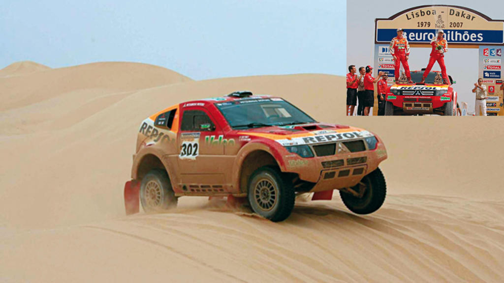 Peterhansel, Mitsusbihi, Dakar 2007