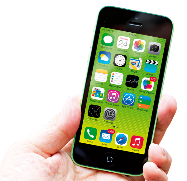 iphone 5c green ios 7 hero copia