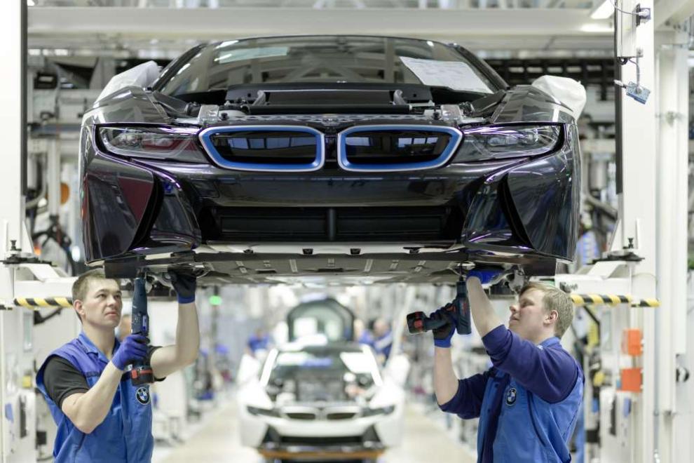 bmw i8: línea de montaje