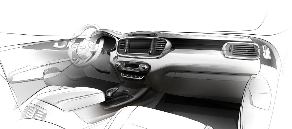El interior del Kia Sorento 2015 estará más cuidado y tendrá más calidad
