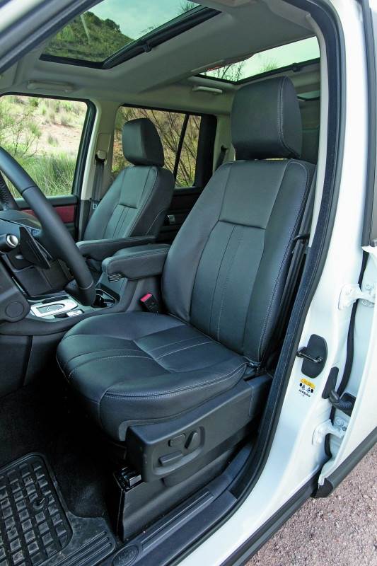 LAnd Rover Discovery, asientos delanteros