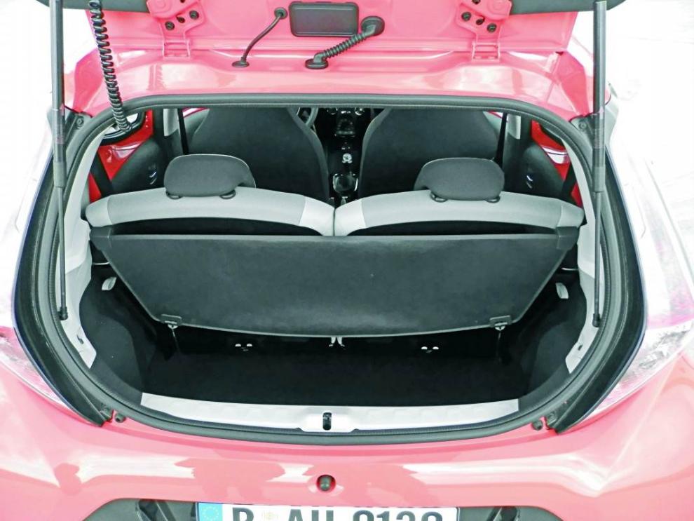 Toyota Aygo, maletero