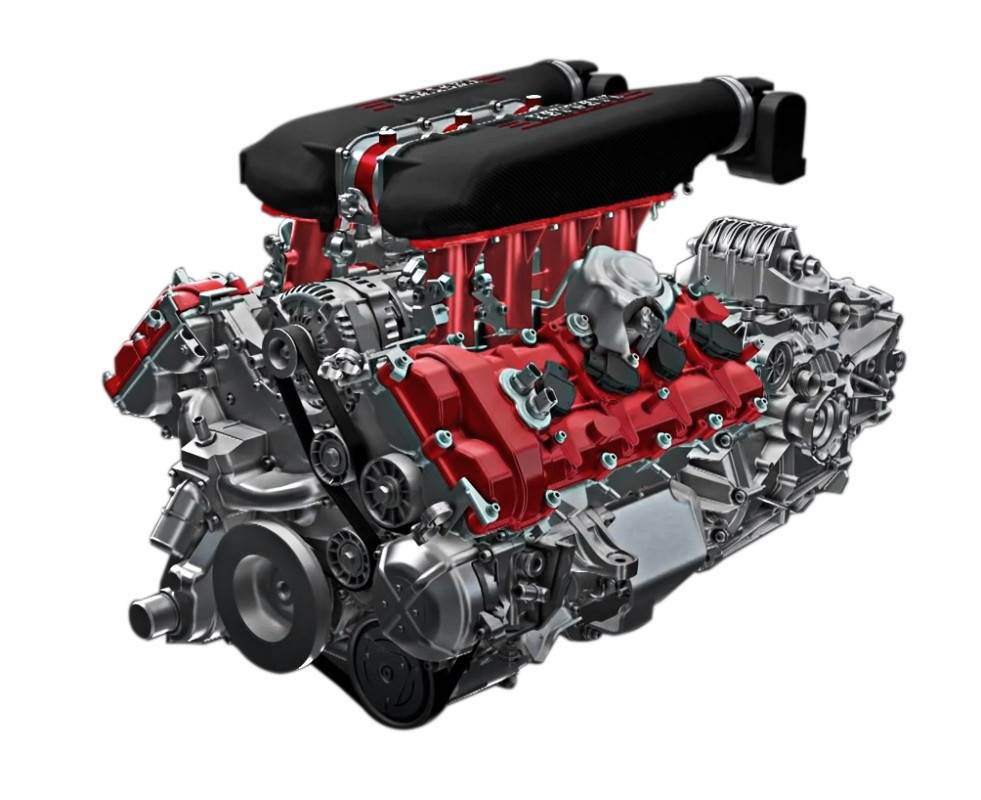 Motor del  Ferrari 458 Speciale